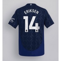 Camiseta Manchester United Christian Eriksen #14 Segunda Equipación Replica 2024-25 mangas cortas